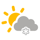 Patchy cloud with snow