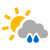 Couverture nuageuse irrÃ©guliÃ¨re avec averses de pluie