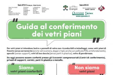 Avvio possibilit&#224; di conferimento gratuito VETRI PIANI in tutti gli ecocentri del sub-ATO D (da utenze domestiche)